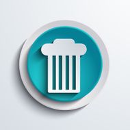 vector modern blue circle icon Web element N8