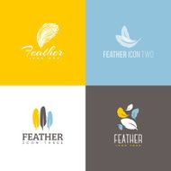Feather icon Set of design elements N2
