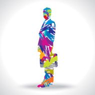 artistic businessman vector N2