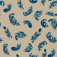 blue fluffy feathers