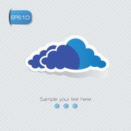 Cloud symbol vector
