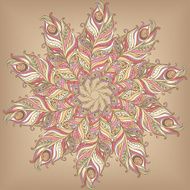 Doily round lace pattern N4