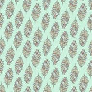 Vector Seamless pattern with decorative featherÂ N2