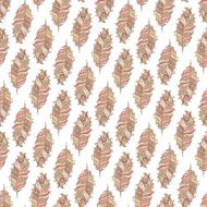 Vector Seamless pattern with decorative featherÂ N3