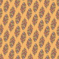 Vector Seamless pattern with decorative featherÂ N6