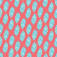 Vector Seamless pattern with decorative featherÂ N7