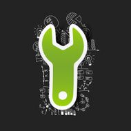 Drawing business formulas wrench N3