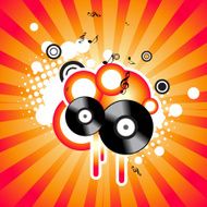 Vector music background N8