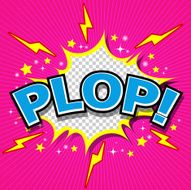 Plop! Comic Expression Vector Text N4
