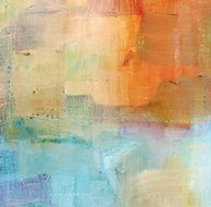 Painted Blue and Orange Background