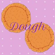 vector pastry dough for pizza or pie N3