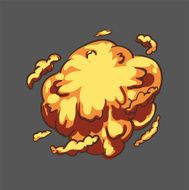 illustration 2d explosion N7