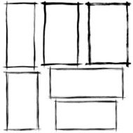 Brush Stroke Frames
