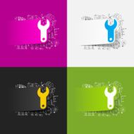 Drawing business formulas wrench N11