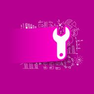 Drawing business formulas wrench N14