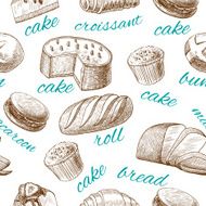 Baking pastry seamless wallpaper N2