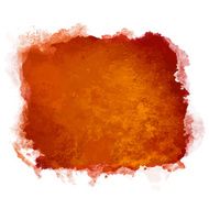 Watercolor coffee color square paint stain isolated N2
