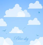 Weather background Blue sky with clouds N3