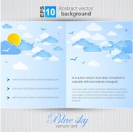 Weather background Blue sky with clouds N5