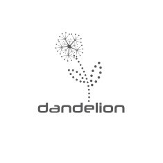 cyber dandelion vector design template N2