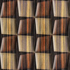 Abstract paneling pattern - seamless background Ebony wood N2