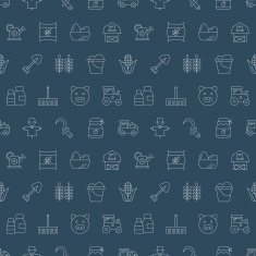 farming line pattern icon set N4