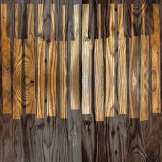 Abstract musical piano keys - wooden surface