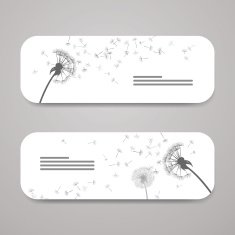 Vector Dandelion Banners N2