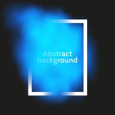 Color fog in a frame Vector illustration