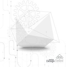 Vector abstract background with gear whee