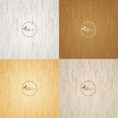 Set Light wood background