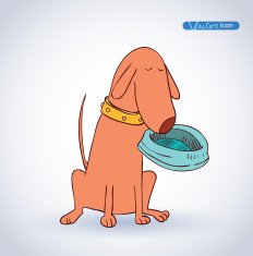 cartoon dog Vector illustration N5
