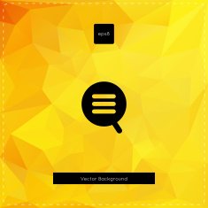 Abstract vector yellow polygonal background