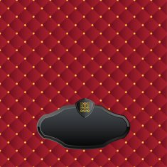 Satin texture of fabric with golden buttons
