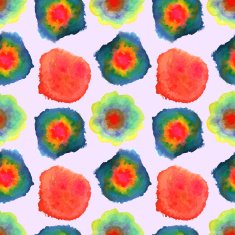 Abstract watercolor seamless pattern Vector illustration