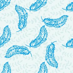 Decorative pattern with feathers N2