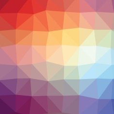 Colorful orange and blueabstract geometric low poly style graphic background N2