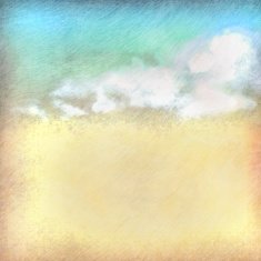 Vintage sky clouds old paper textured background
