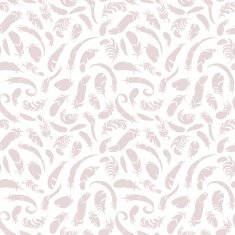 pink feathers seamless pattern N2