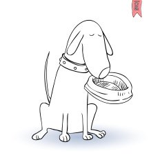 cartoon dog Vector illustration N7