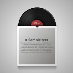 Abstract music background Vinyl disk N4