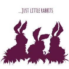 Set of cartoon cute rabbits Vector illustration N2