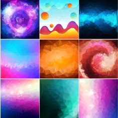 Abstract Background Colorful set