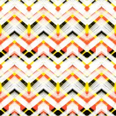 Multicolor hand drawn pattern zigzag N6