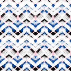 Multicolor hand drawn pattern zigzag N7