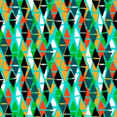 Vector seamless bold harlequin pattern N6