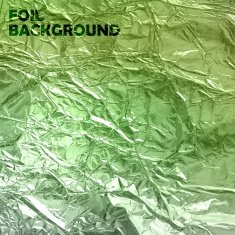 abstract vector background with green foil texture