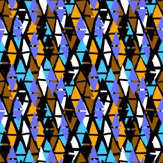 Vector seamless bold harlequin pattern N7
