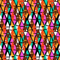 Vector seamless bold harlequin pattern N8