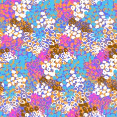 Hand painted vector pattern with splatters N6